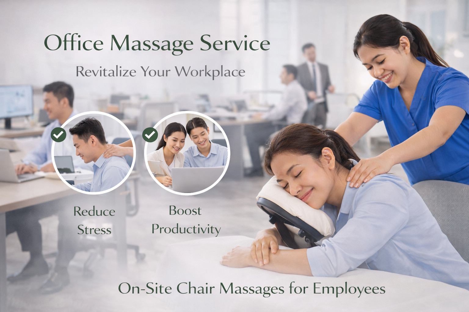 Stress relief massage for office professionals
