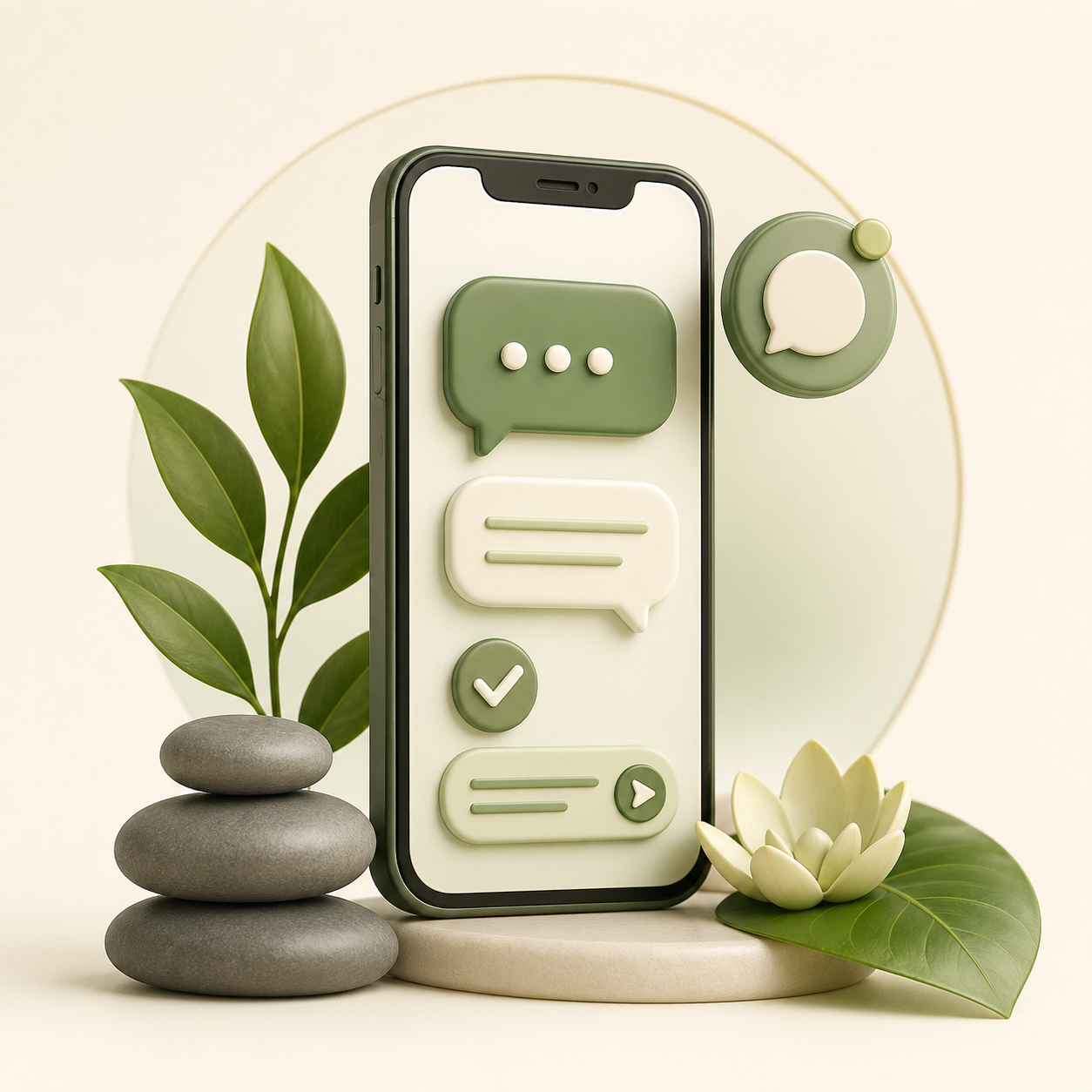 Icon for WhatsApp massage booking messages