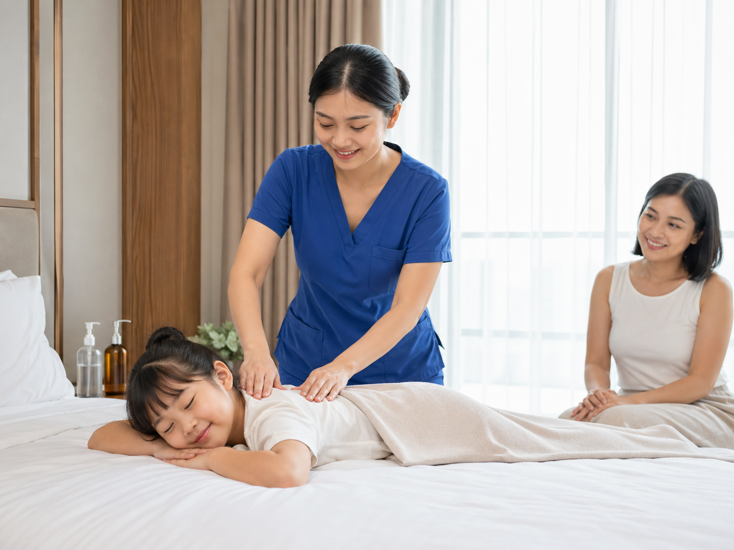 Kids massage home service by Palmeo Spa