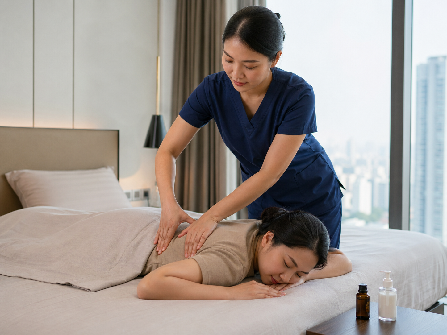 Shiatsu massage home service by Palmeo Spa