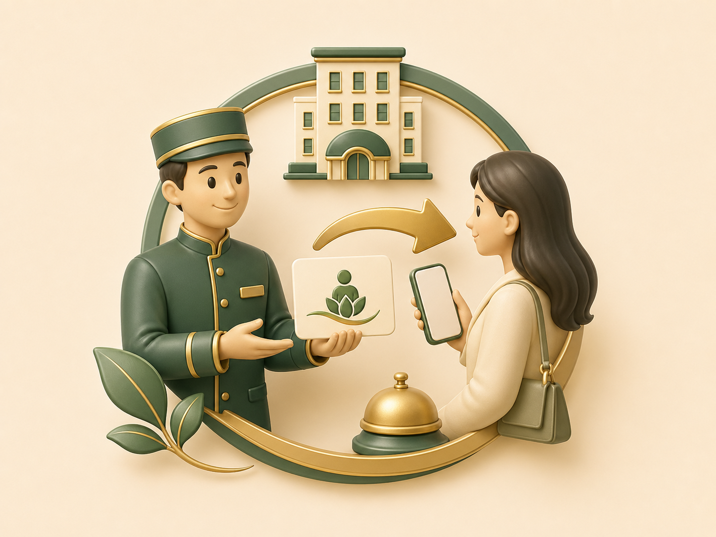 Icon for hotel guest referral partnership model