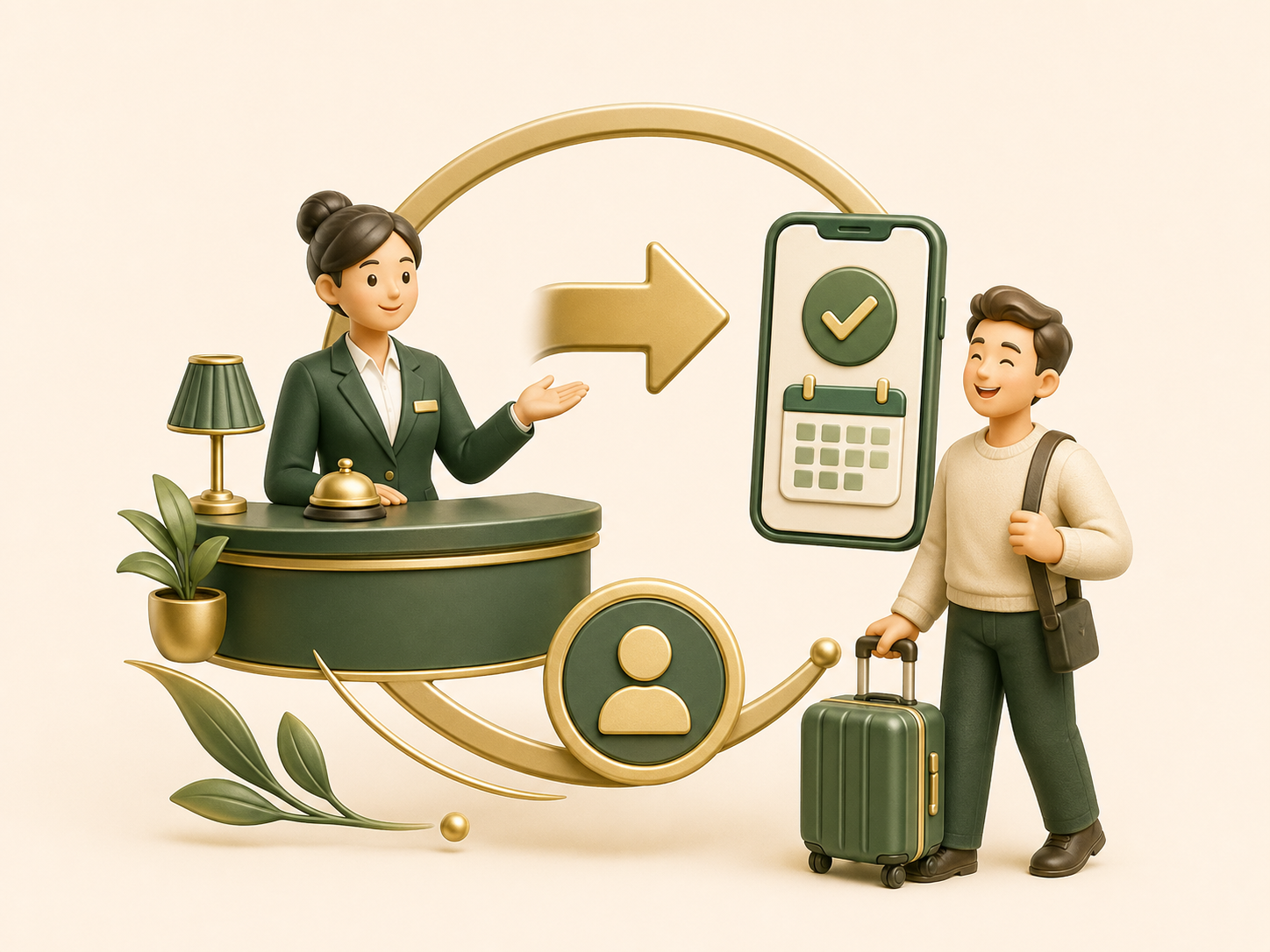 Icon for starting hotel guest referrals to Palmeo Spa