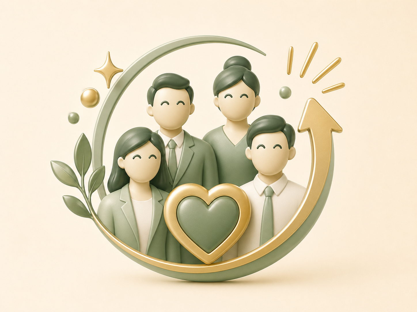 Icon representing real team morale from workplace wellness