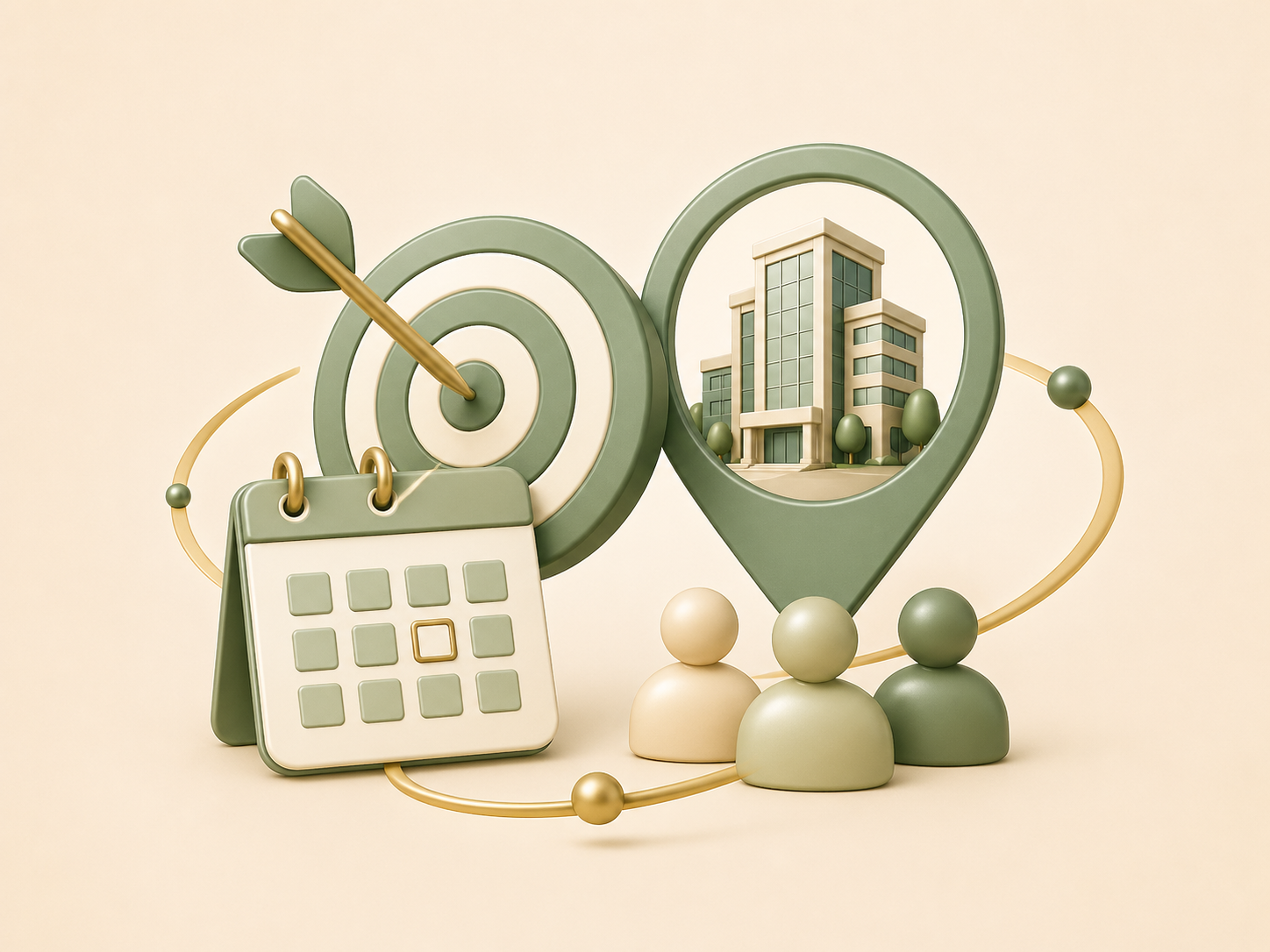 Icon representing sharing office wellness goals