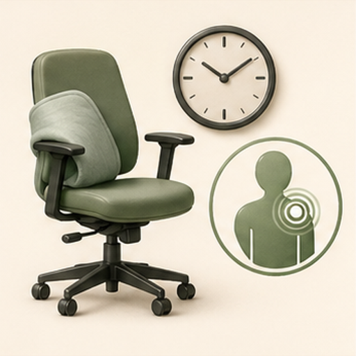 Editorial icon for office massage recovery routine