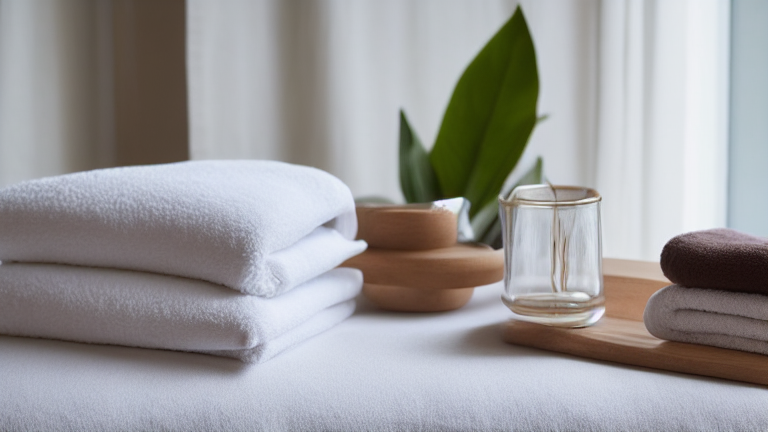 Travel recovery essentials arranged in a calm editorial still life